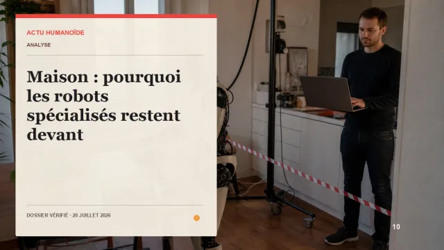 Scène photographique illustrant le dossier « Maison : pourquoi les robots spécialisés restent devant »